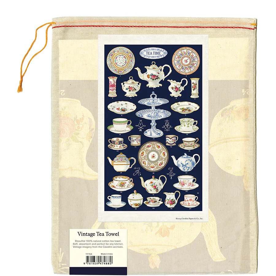 Cavallini & Co. Tea Towel -Tea Time - Image 2
