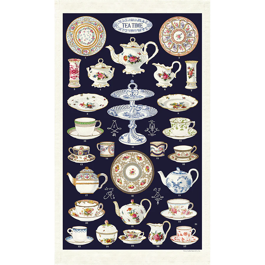 Cavallini & Co. Tea Towel -Tea Time - Image 3