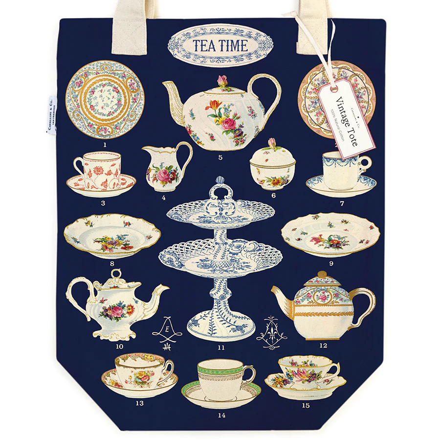 Cavallini & Co. Tote Bag - Tea Time