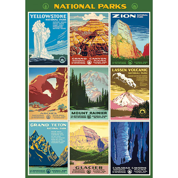 Cavallini & Co. Wrap - National Parks Posters