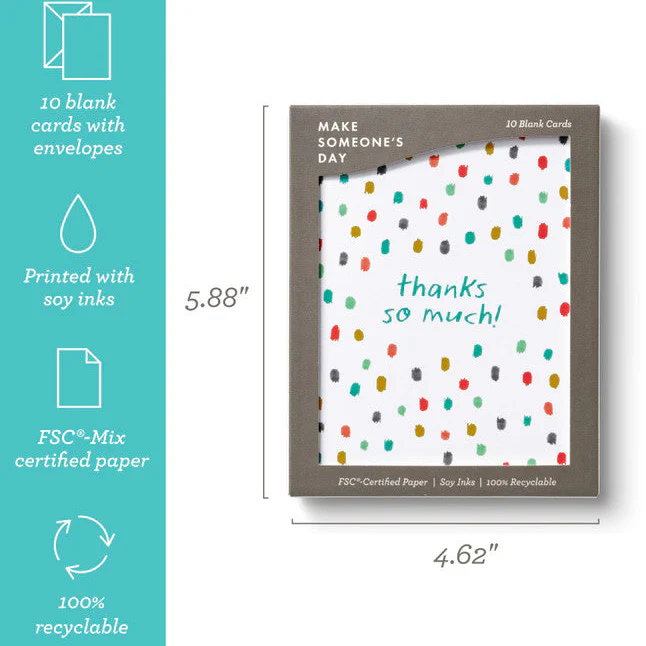 Confetti - Blank Thank You Note Cards - Image 3