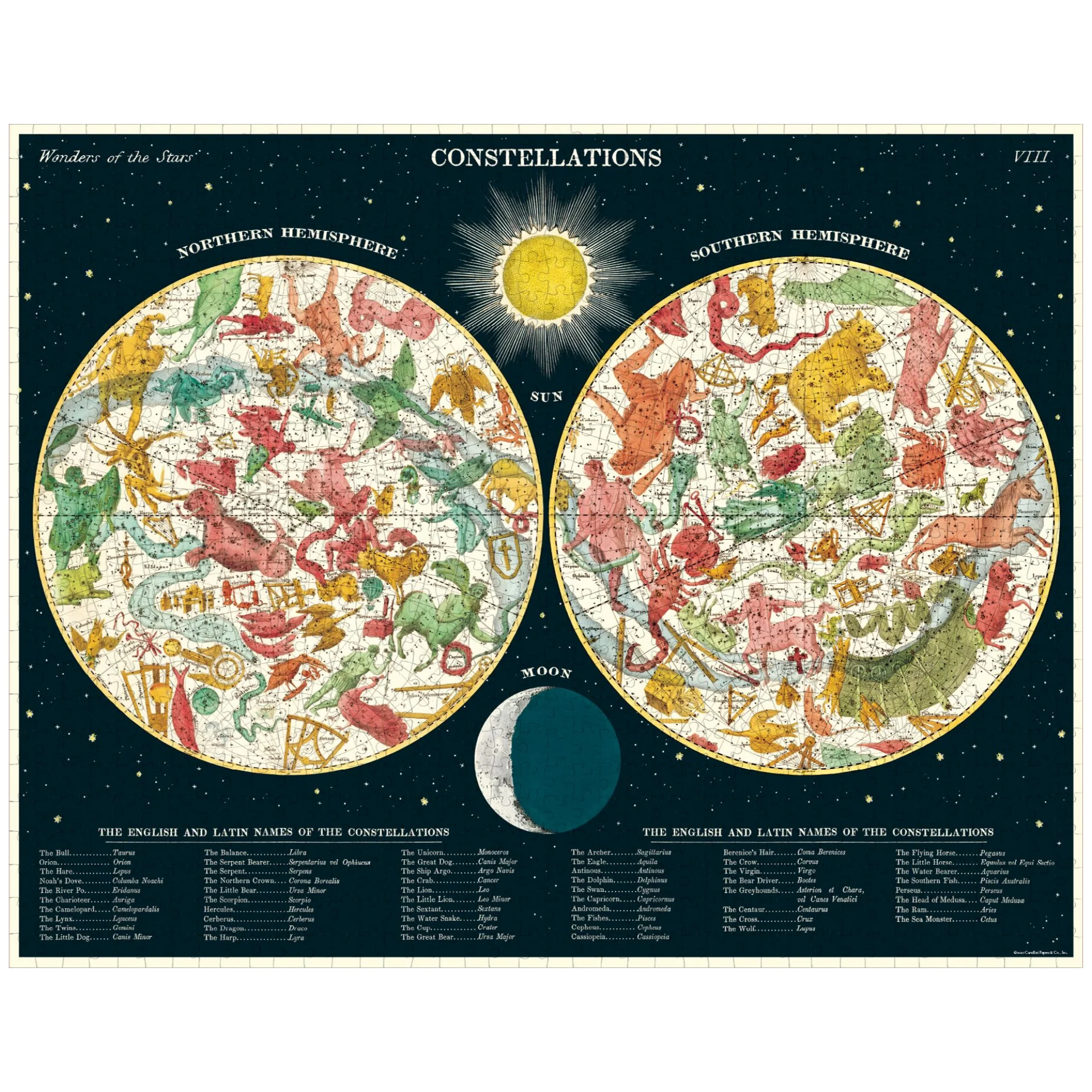 Cavallini & Co. 1000 Piece Puzzle - Constellations - Image 2