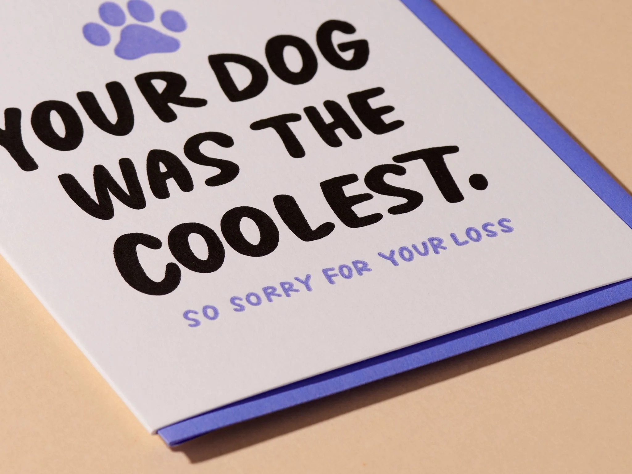 Coolest Dog Letterpress Card - Image 2