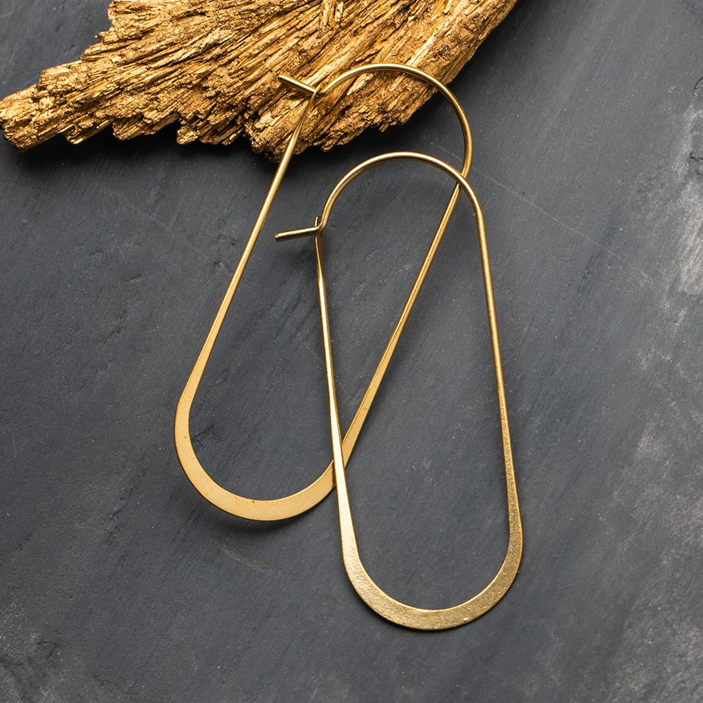 Refined Earring Collection - Cosmic Oval/Gold Vermeil - Image 2