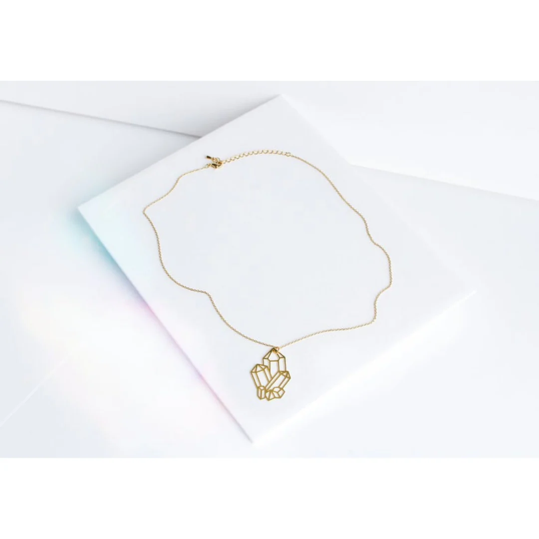 Crystal Cluster Necklace - Image 2