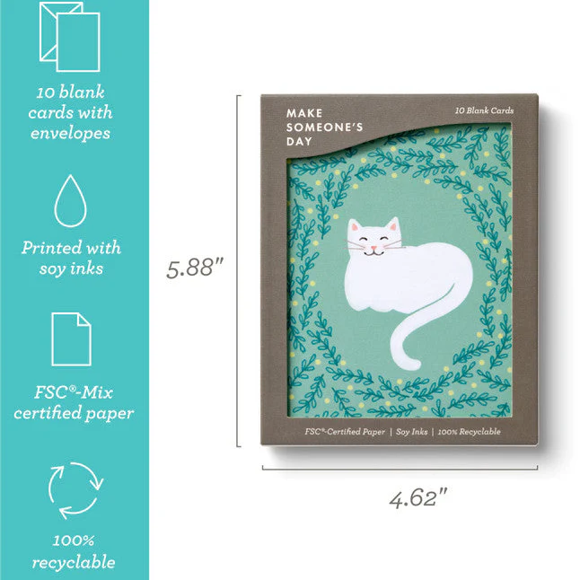 Cuddly Cat - Blank Note Cards - Image 3
