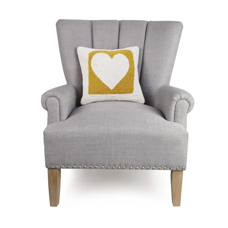 Cut Out Heart Hook Pillow 14x14 - Image 2