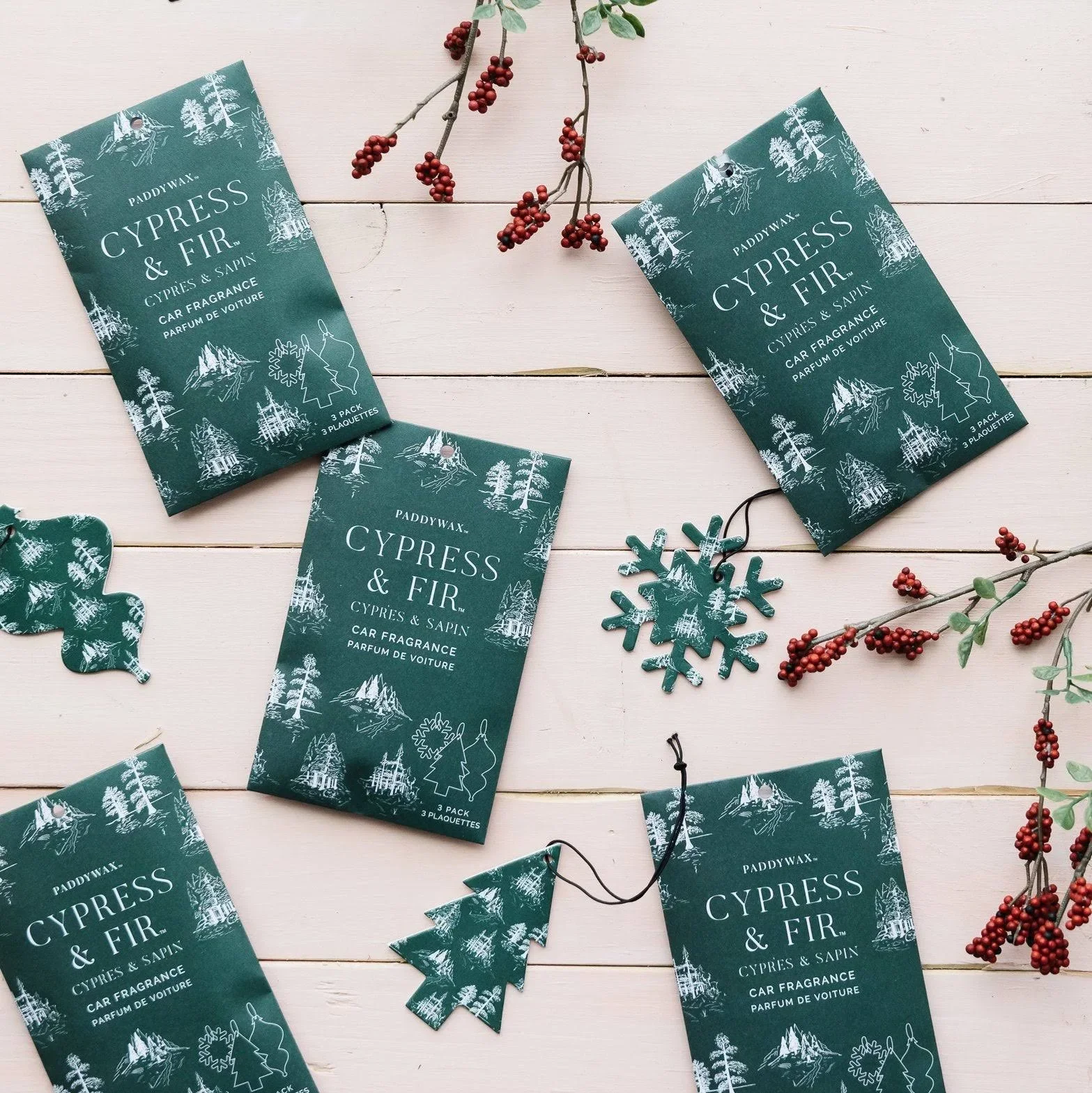 Cypress & Fir - Holiday Car Fragrance Pack - Image 4