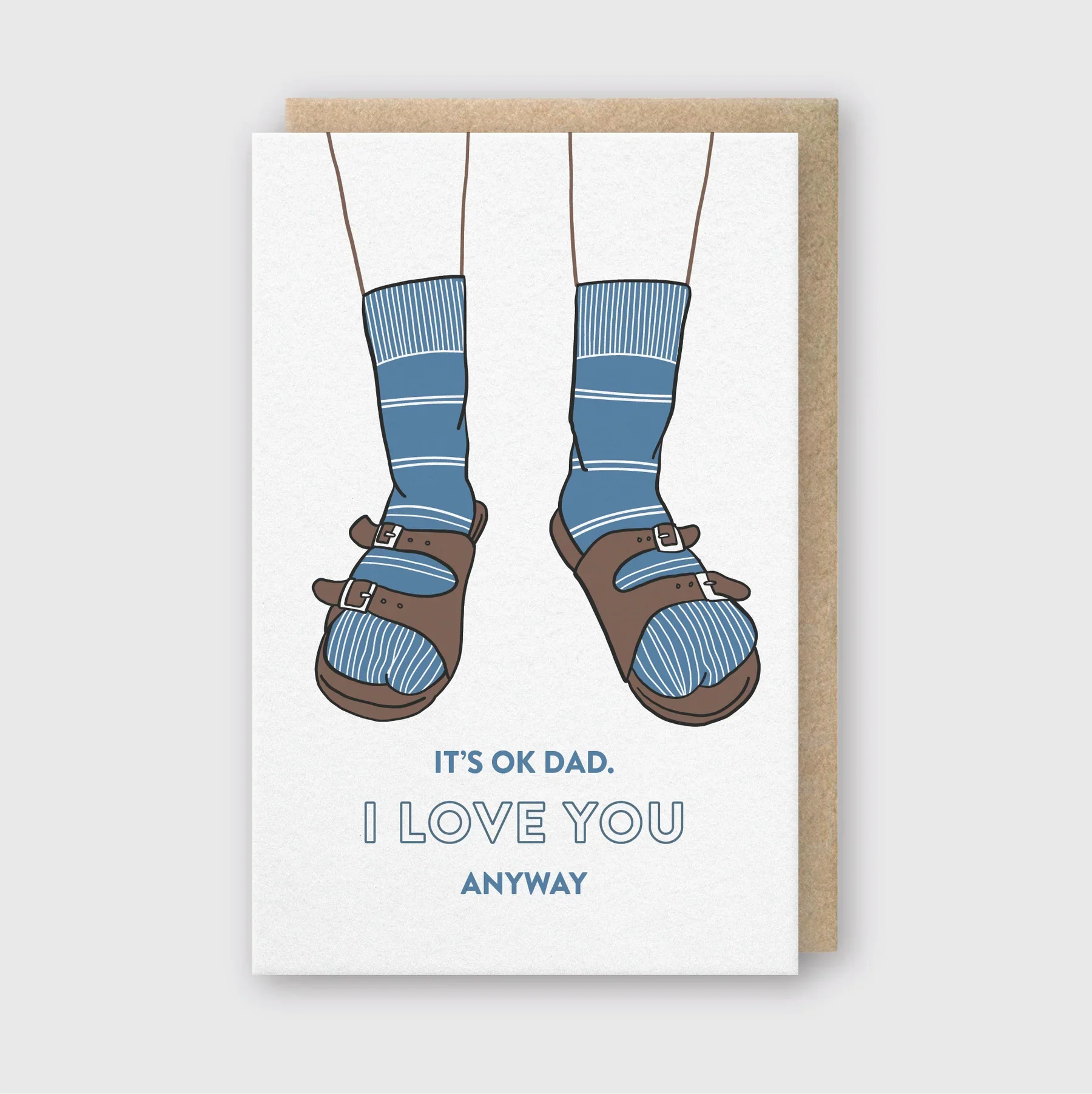 Dad Birkenstocks Card