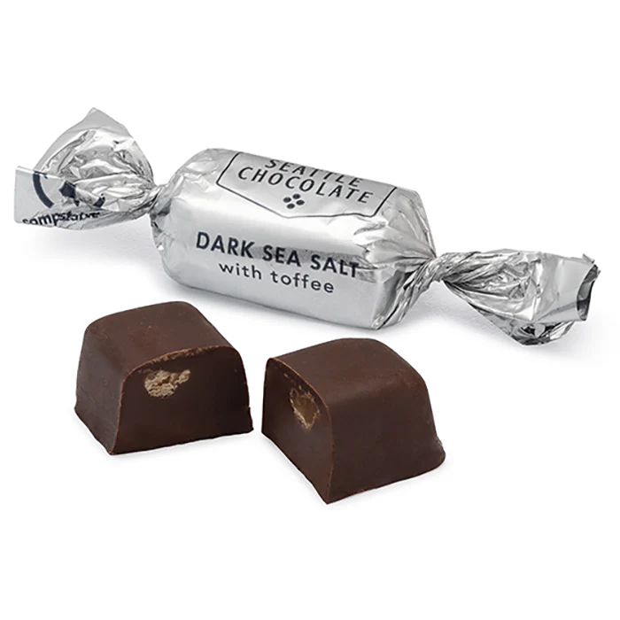 Dark Sea Salt Toffee Gourmet Truffle Bag 5oz - Image 2