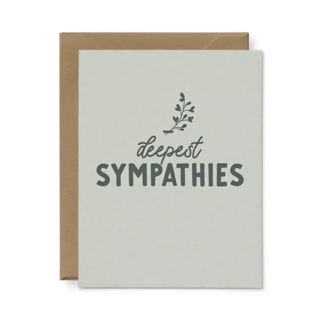 Deepest Sympathies Sprig Card