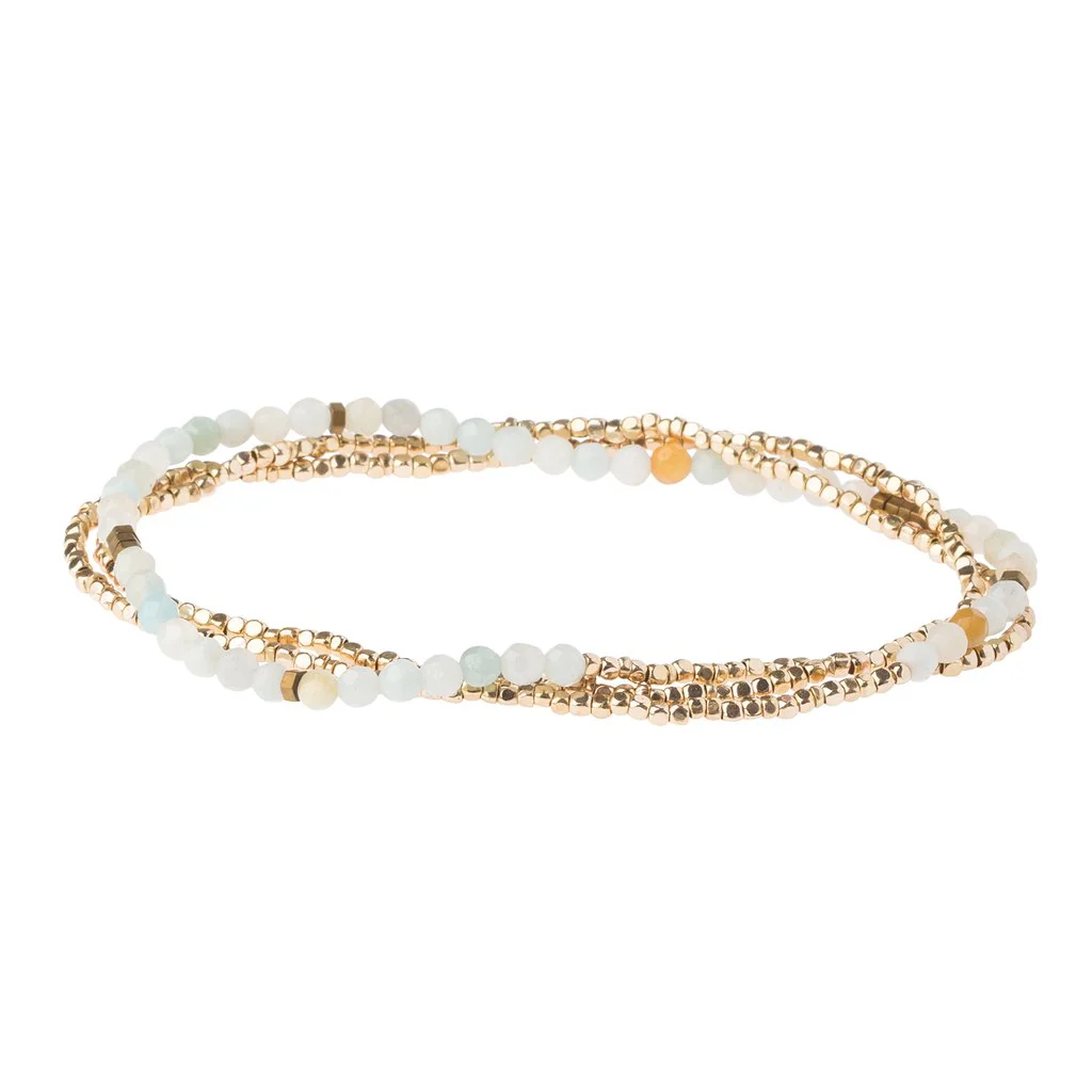 Delicate Stone Bracelet & Necklace Amazonite - Stone of Courage - Image 2