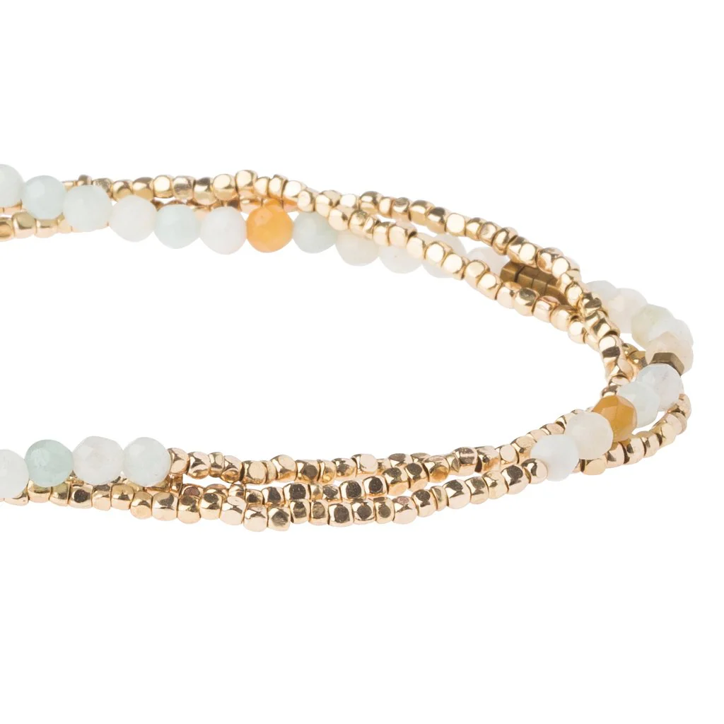 Delicate Stone Bracelet & Necklace Amazonite - Stone of Courage - Image 3