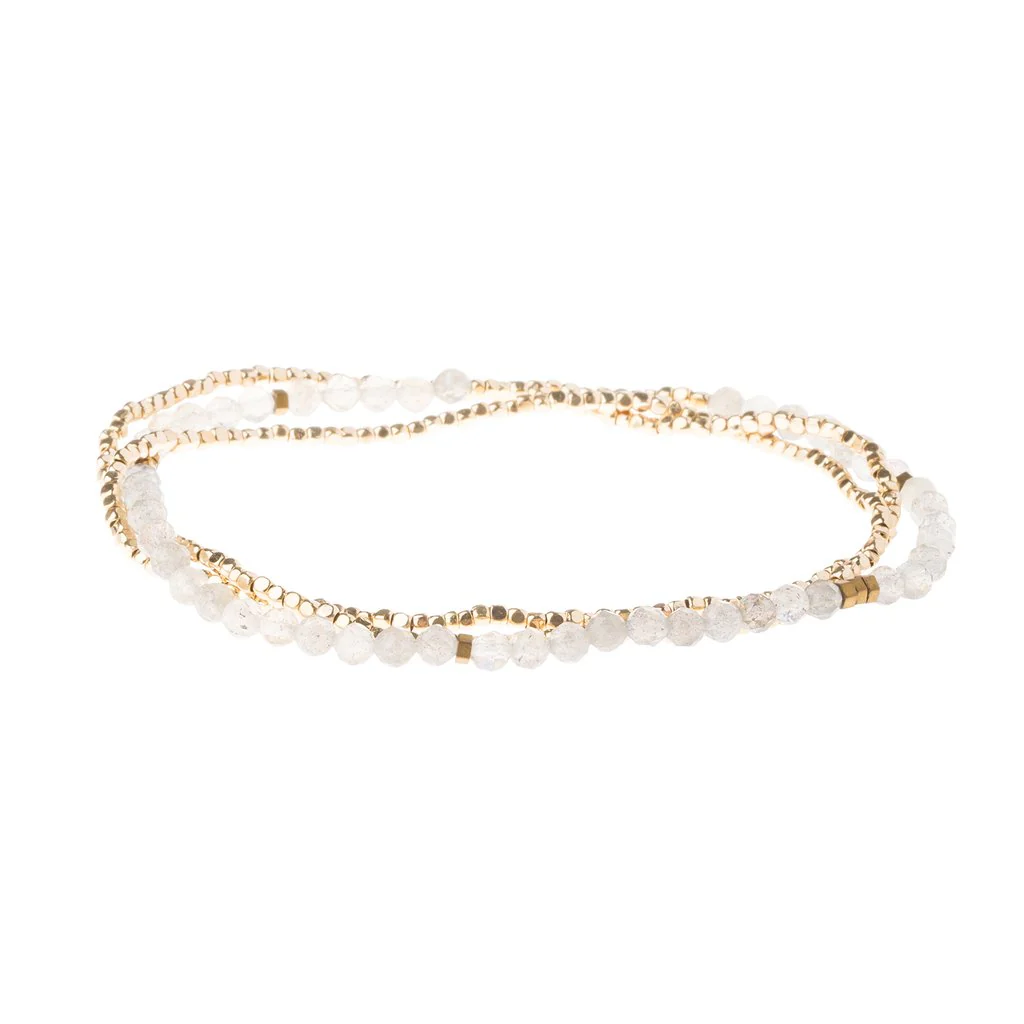 Delicate Stone Bracelet & Necklace  Labradorite - Stone of Magic - Image 2