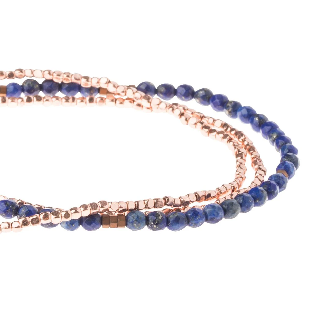 Delicate Stone Bracelet & Necklace  Lapis - Stone of Truth - Image 2