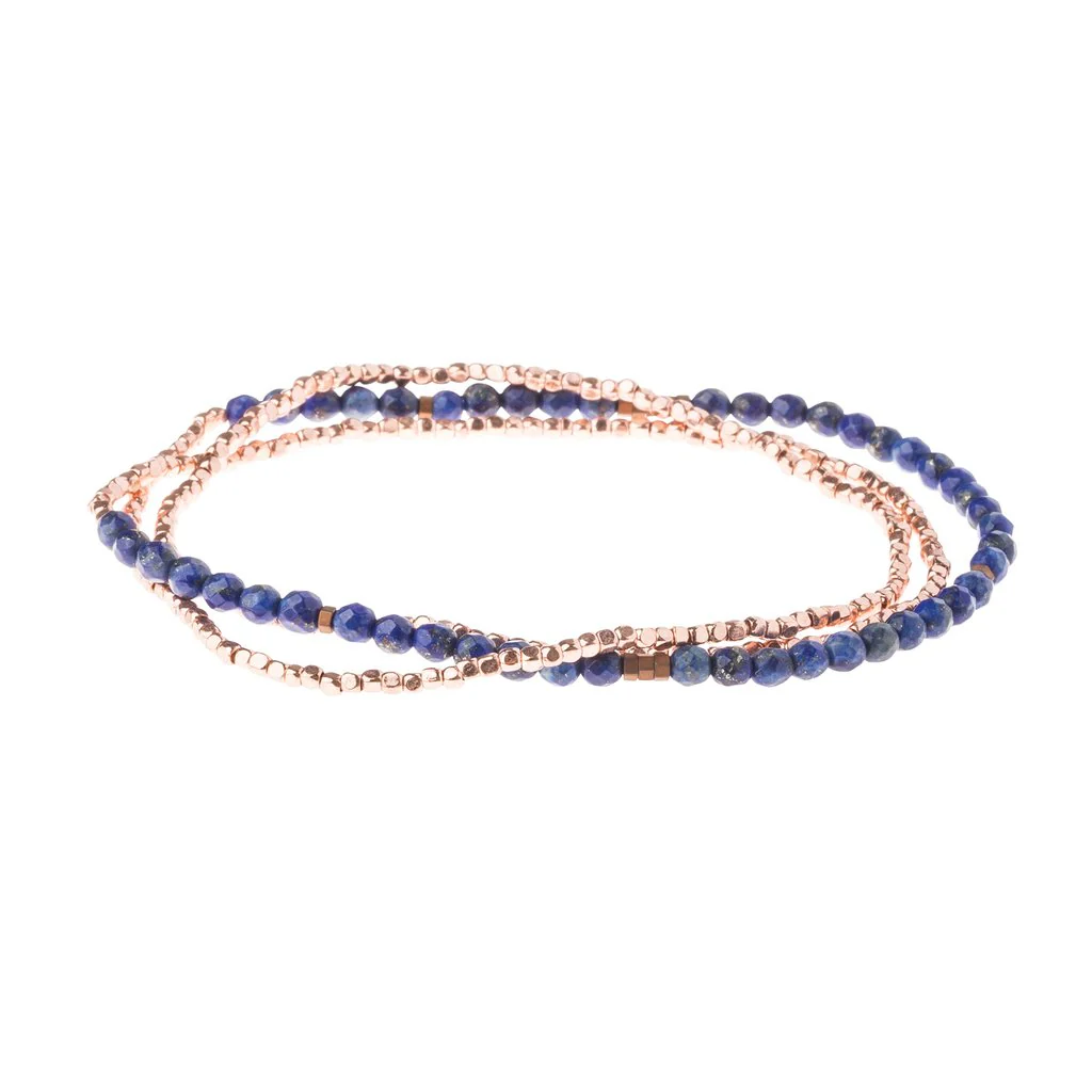 Delicate Stone Bracelet & Necklace  Lapis - Stone of Truth - Image 3