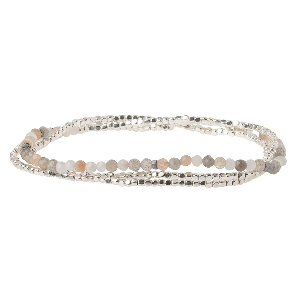 Delicate Stone Bracelet & Necklace  Moonstone - Stone of Balance - Image 2