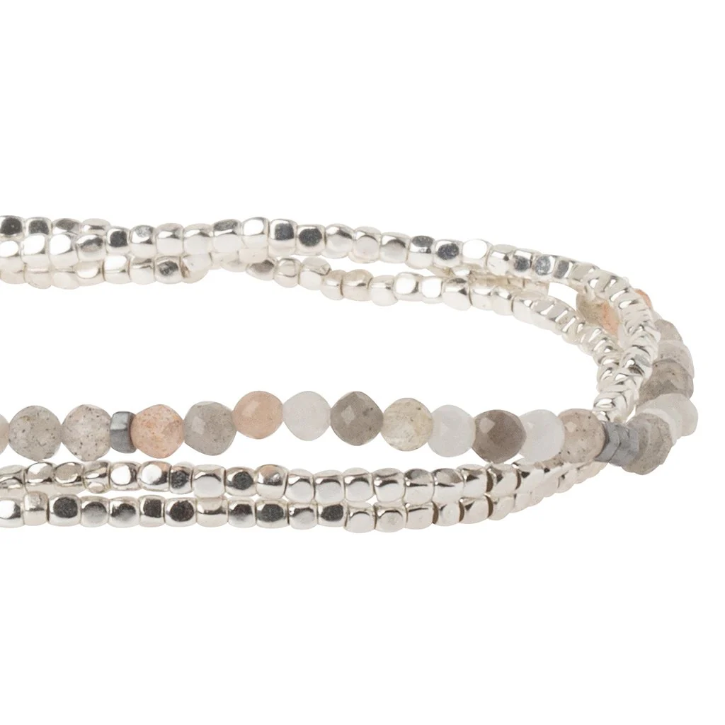 Delicate Stone Bracelet & Necklace  Moonstone - Stone of Balance - Image 3