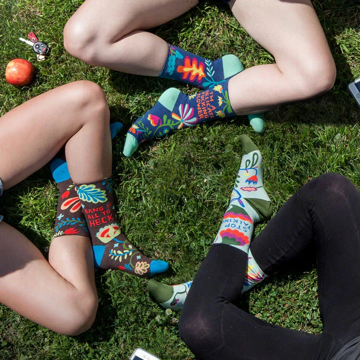 Delicate F*cking Flower Women's Crew Socks - Image 3