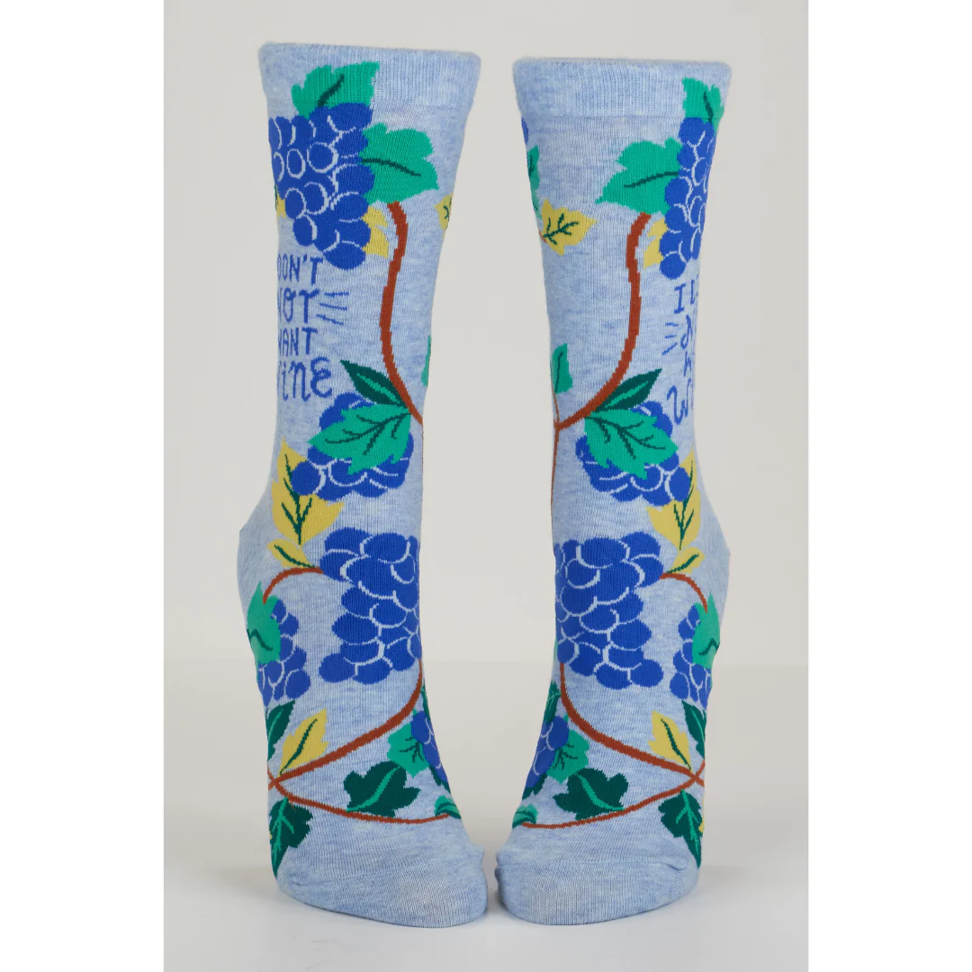 Don't Not Want Wine Crew Socks - Image 2