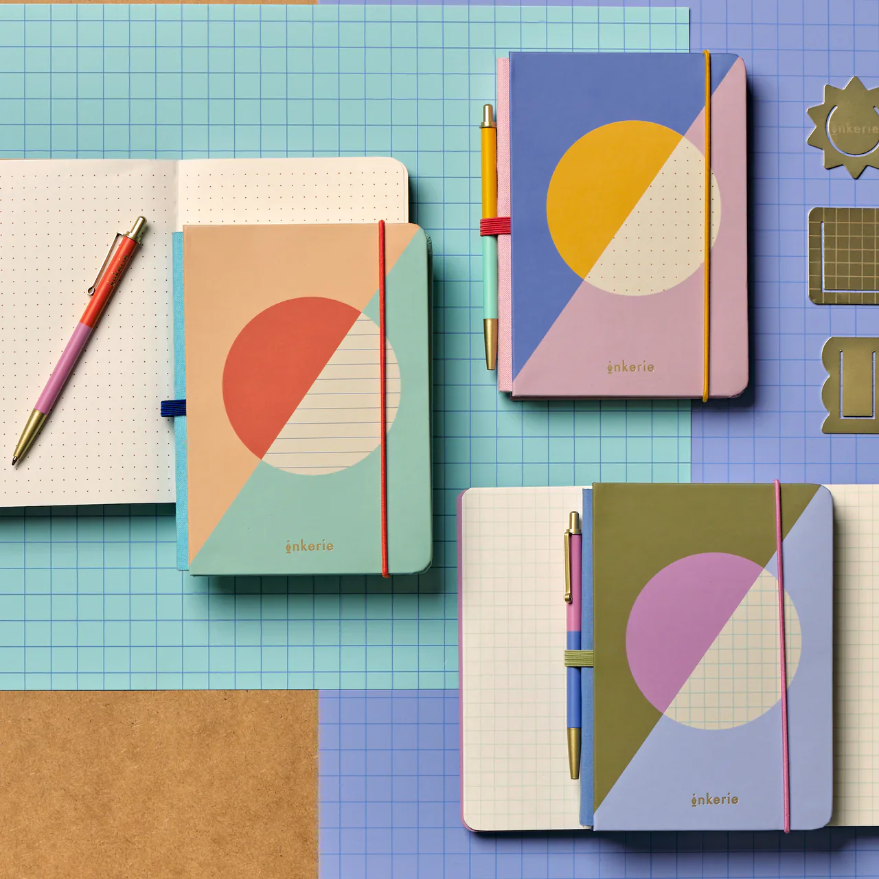 Inkerie Dotted Mini Notebook & Pen - Image 3