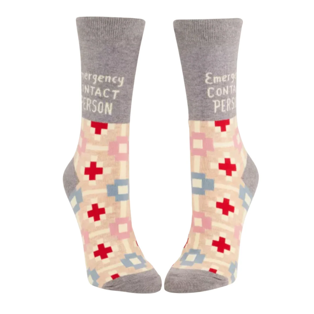 Emergency Contact Crew Socks - Image 2