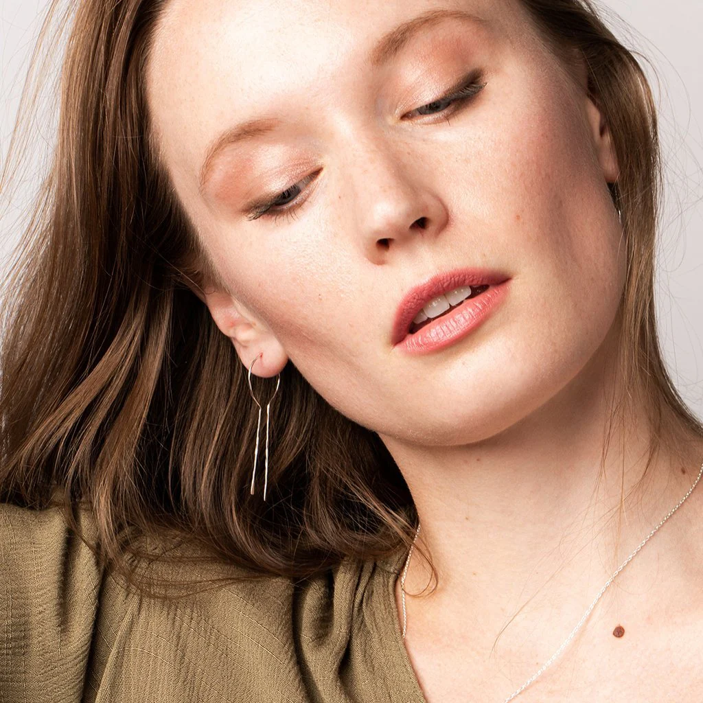 Equinox Keyhole Hoop Earring - Gold - Image 2