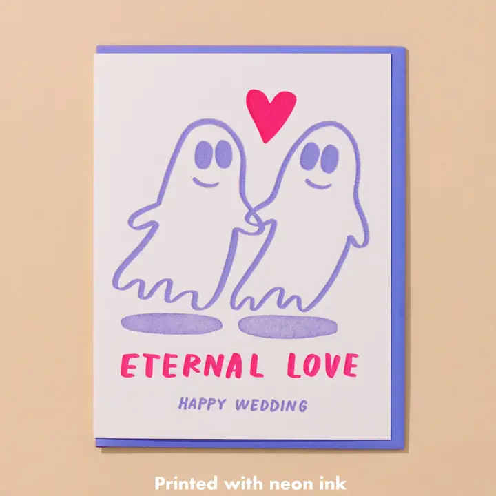 Eternal Love Letterpress Wedding Card