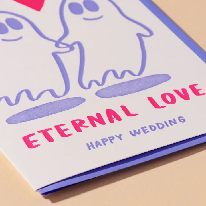 Eternal Love Letterpress Wedding Card - Image 2