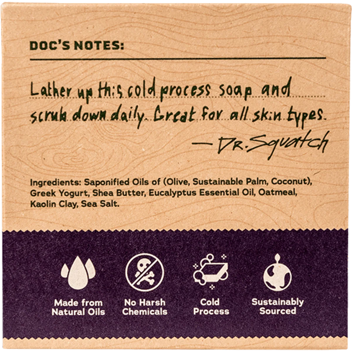 Dr. Squatch Bar Soap - Eucalyptus Greek Yogurt - Image 3