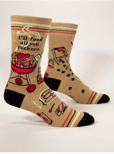 Feed you F*ckers Men's Socks