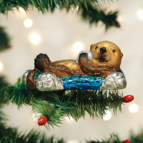 Floating Sea Otter Ornament
