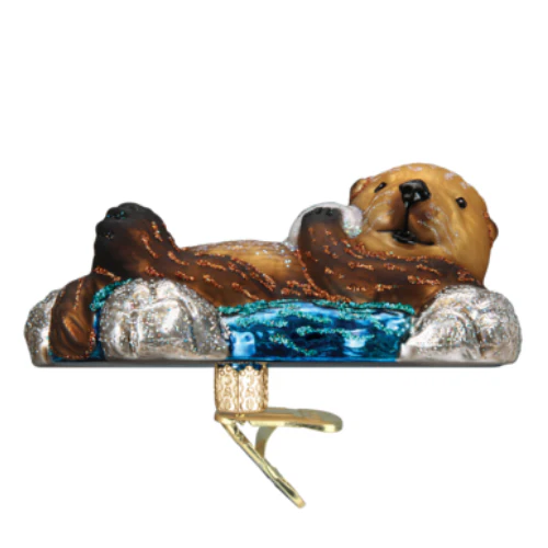 Floating Sea Otter Ornament - Image 2