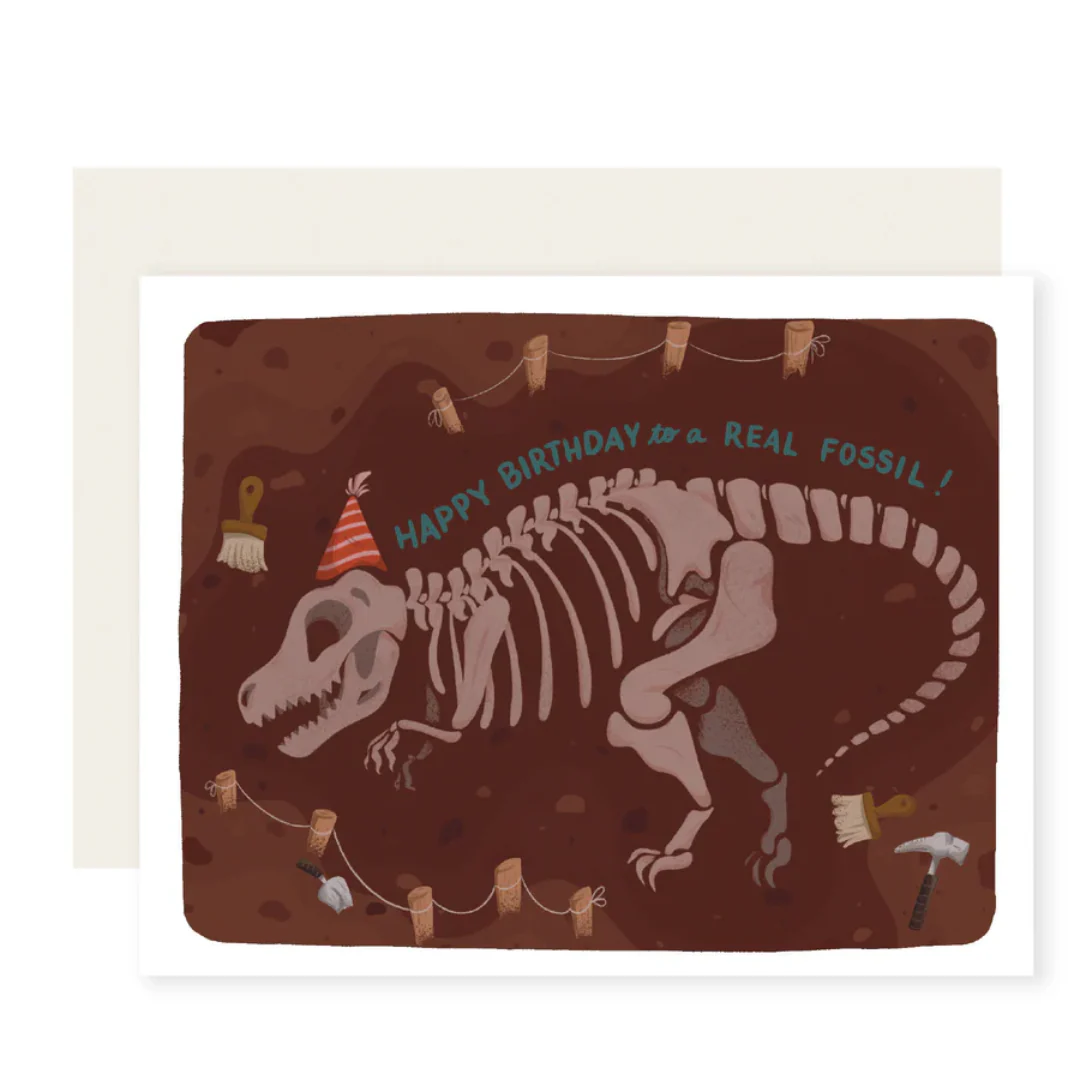 Fossil Birthday Card