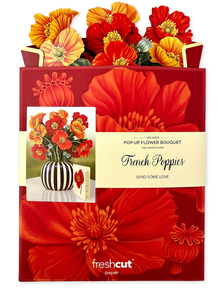 French Poppies FreshCut Paper Card - Image 4