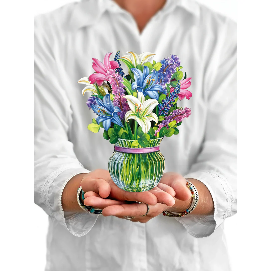 Mini Lillies & Lupines Pop-up Card - Image 2