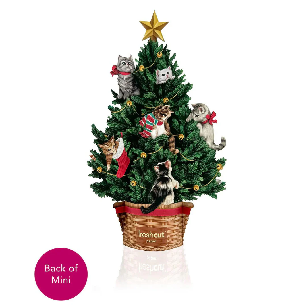 Mini Meowy Christmas Tree Pop-up Card - Image 4