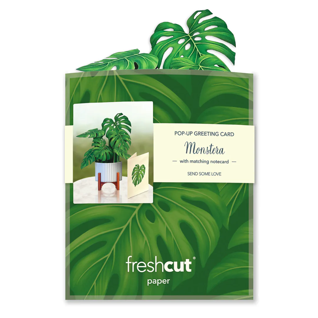 Mini Monstera Pop-up Card