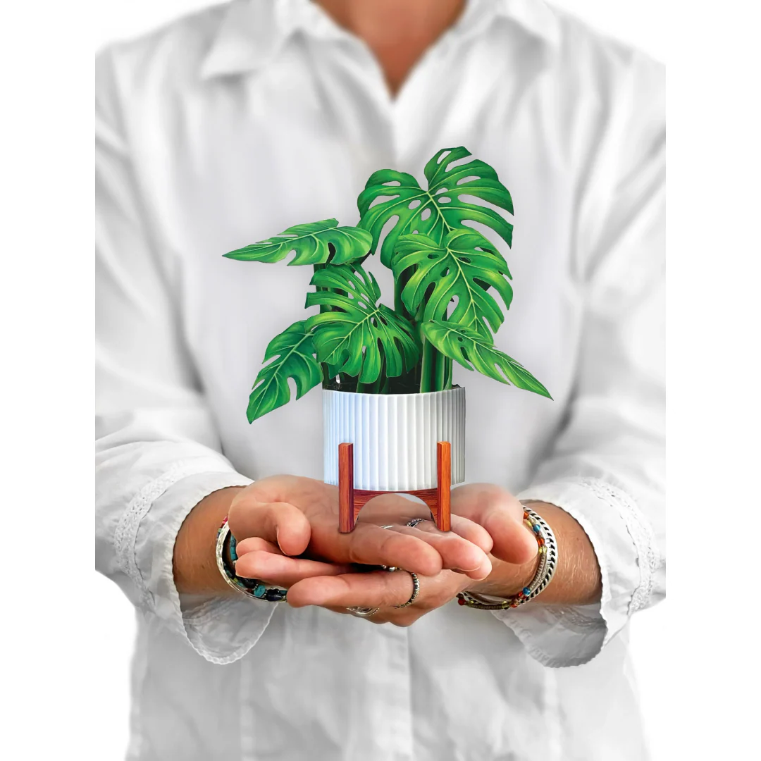 Mini Monstera Pop-up Card - Image 2