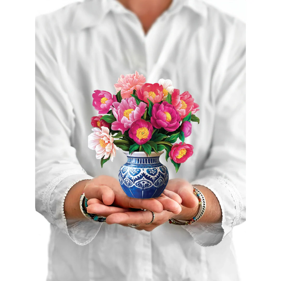 Mini Peony Paradise Pop-up Card - Image 2