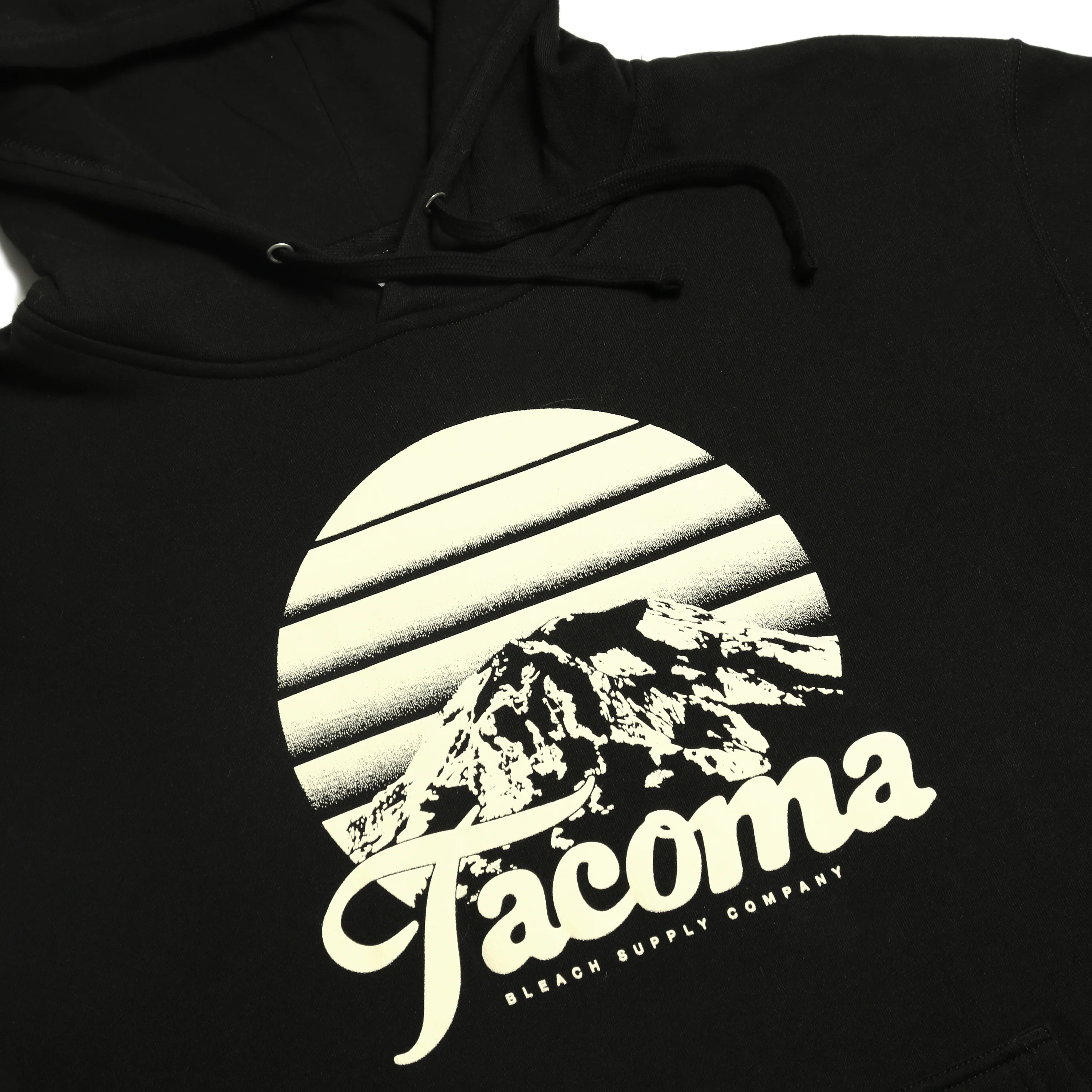 Front Print Tahoma Sunset Hoodie - Black/Clay - Image 2