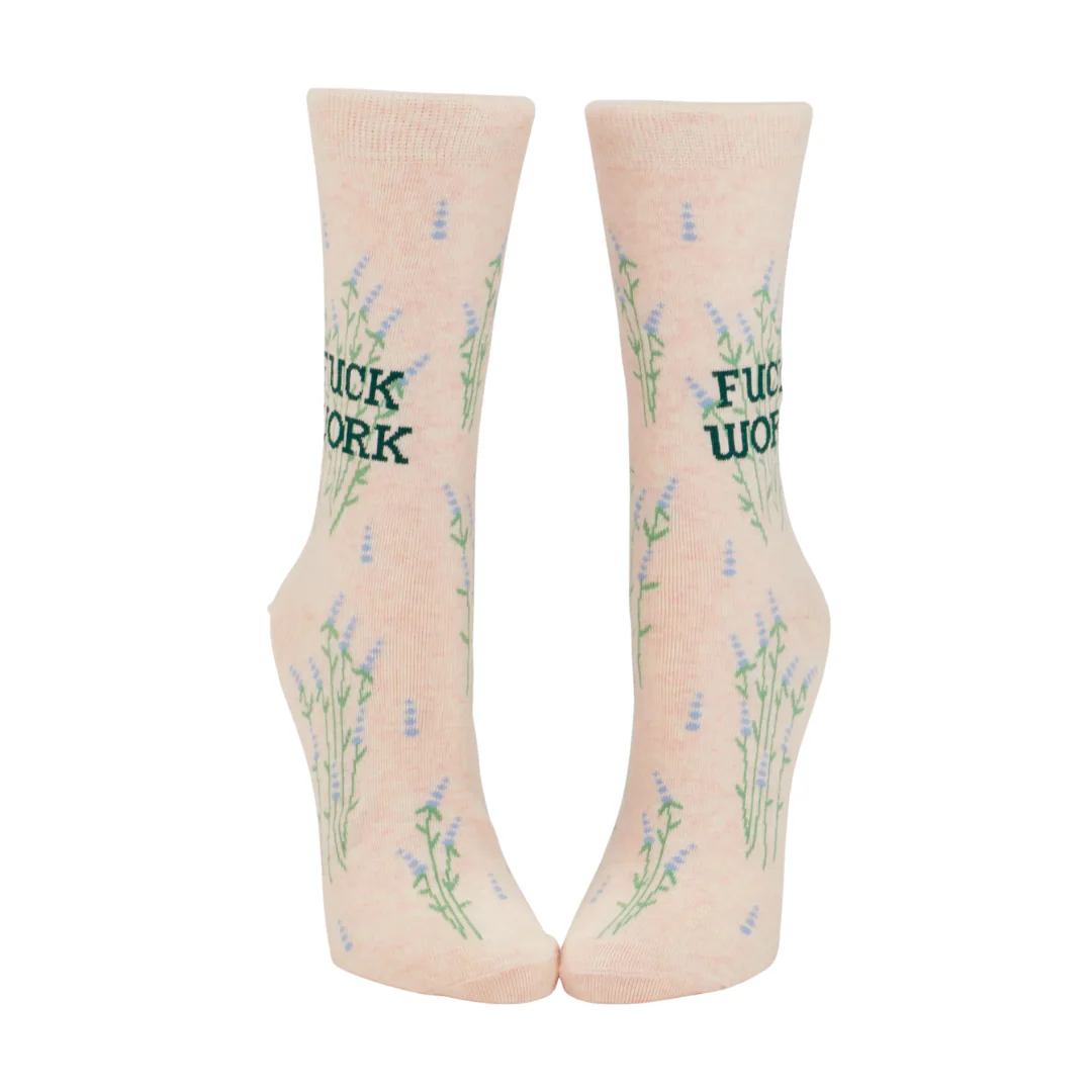 F*ck Work Women's Crew Socks - Image 2