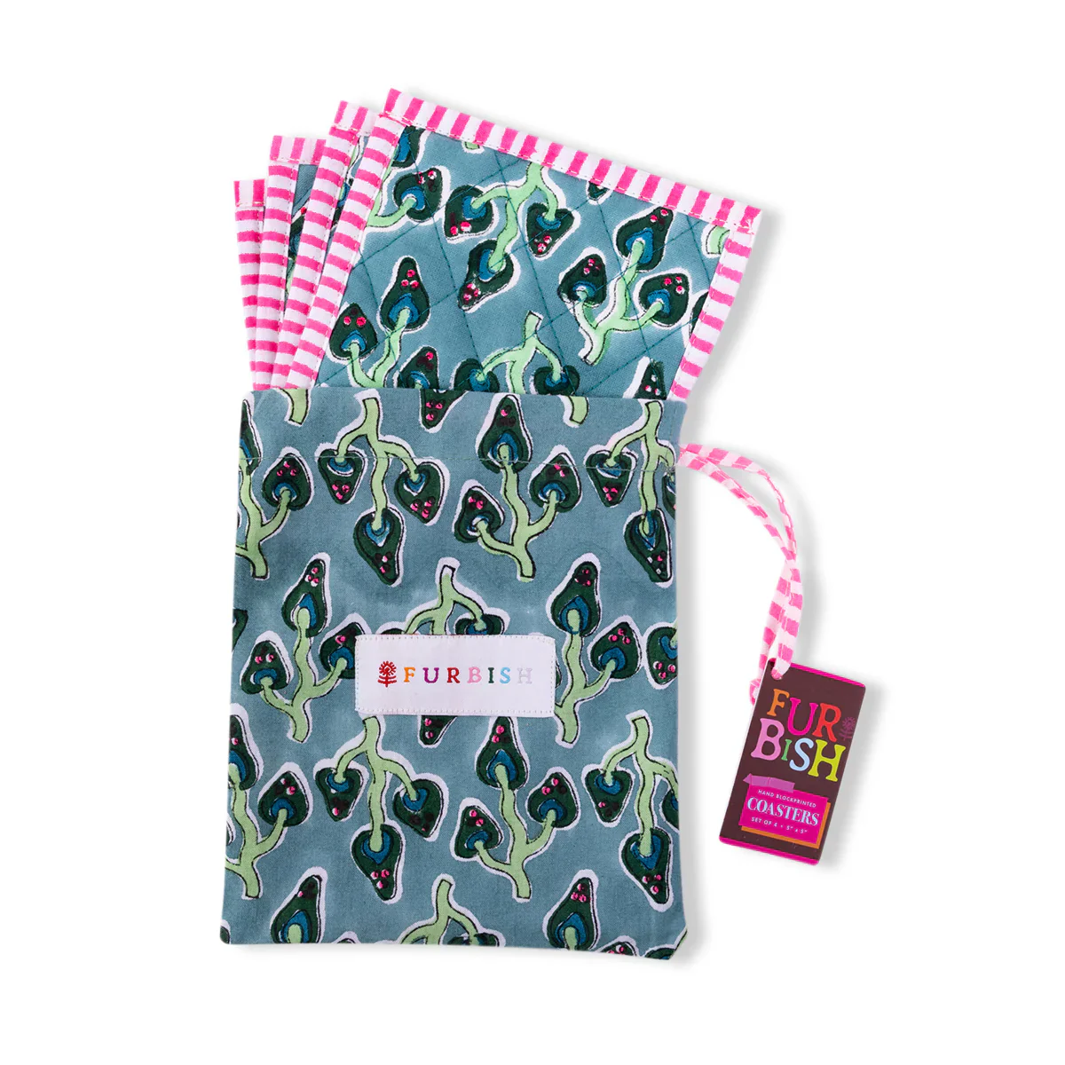 Furbish Coasters Set of 4 - Alice - Image 4