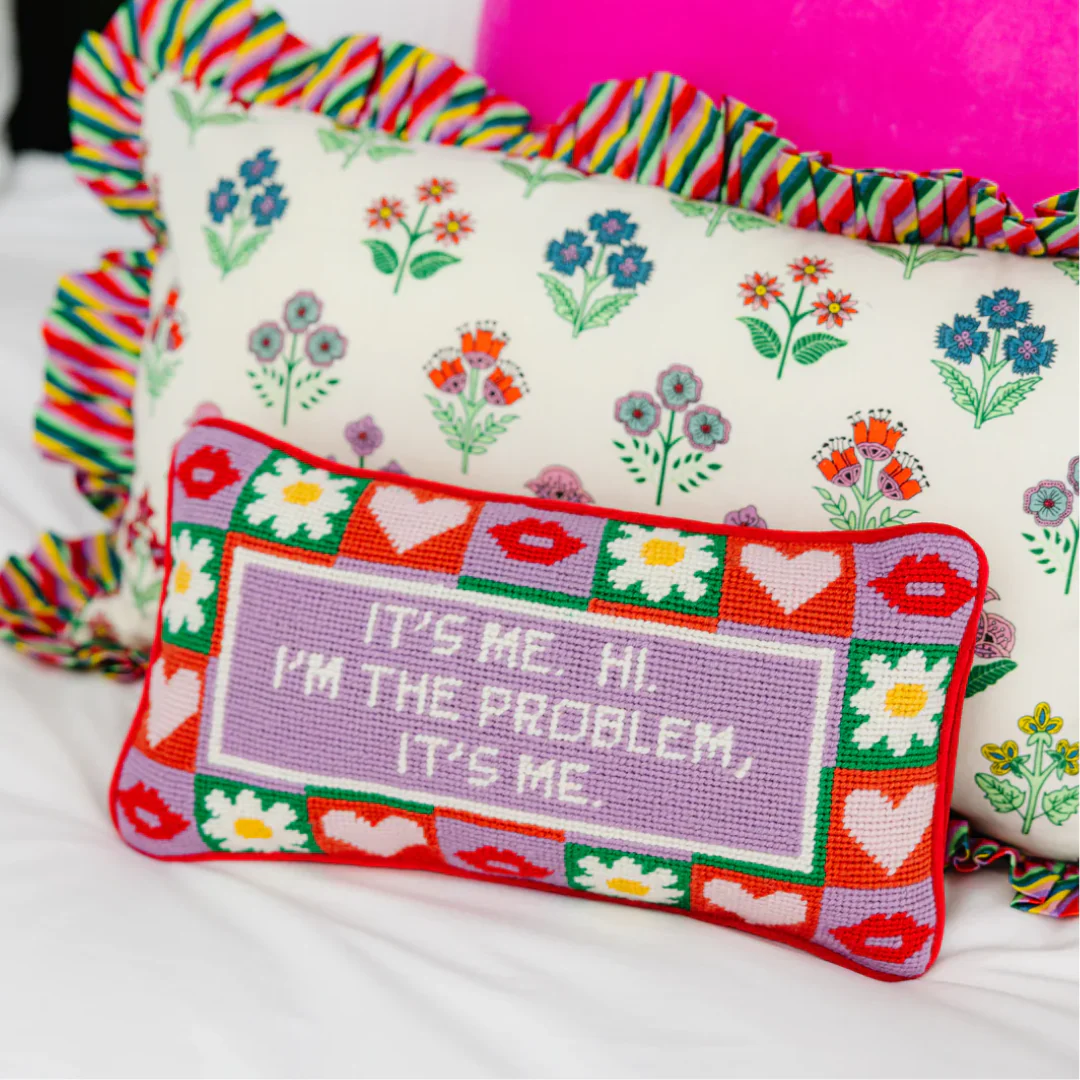 Furbish Needlepoint Pillow - It's Me - Image 2