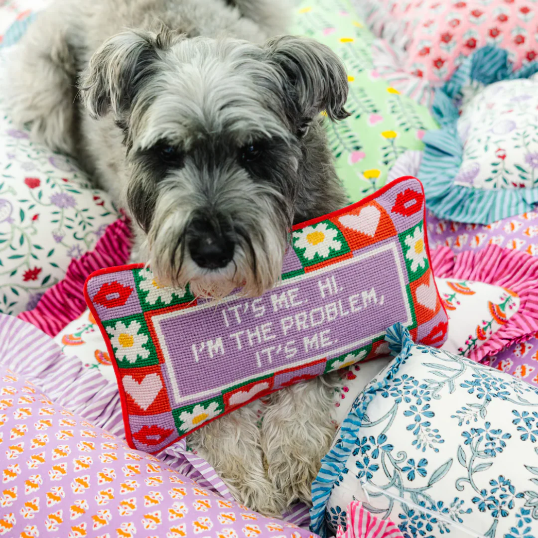 Furbish Needlepoint Pillow - It's Me - Image 3