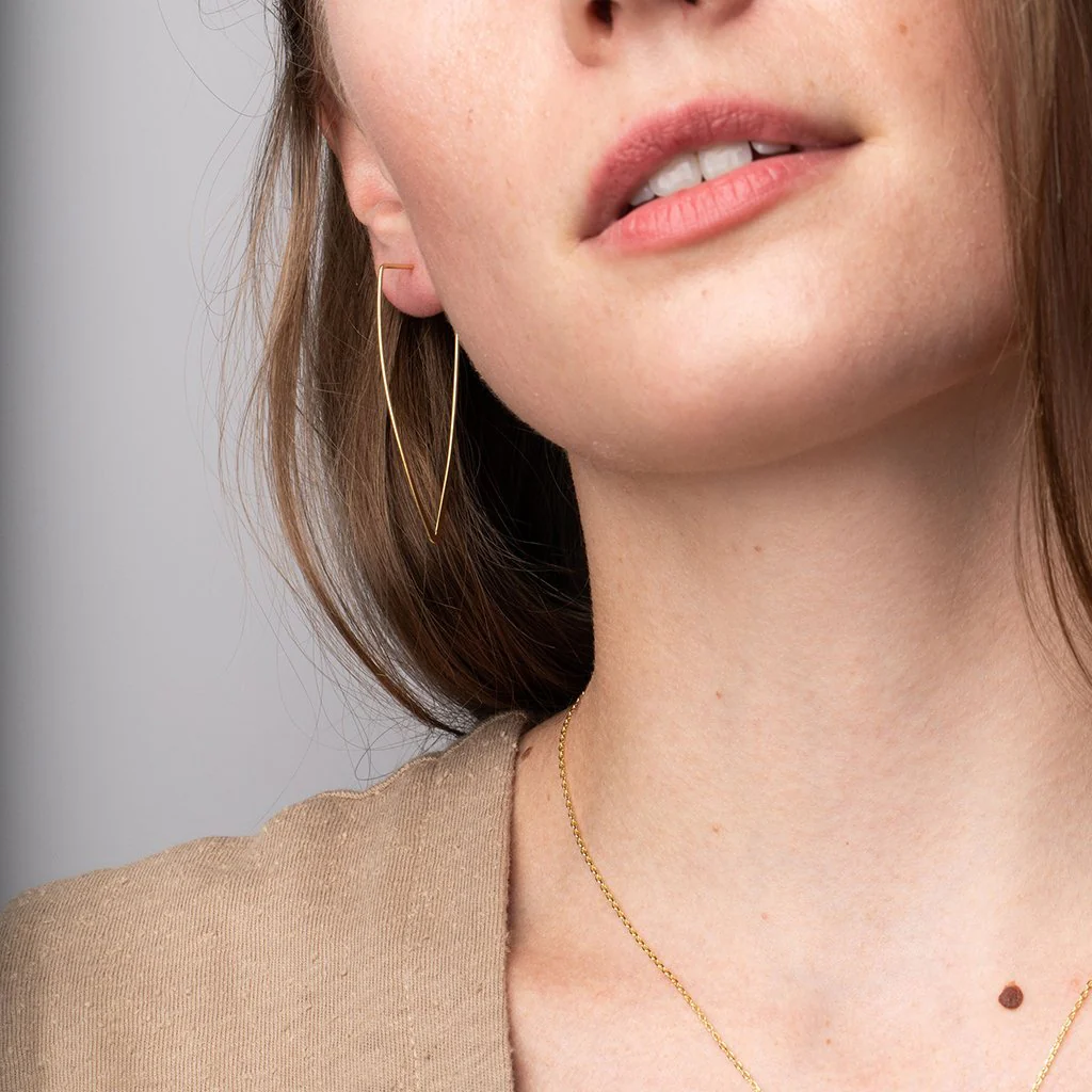 Refined Earring Collection - Galaxy Triangle/Gold Vermeil - Image 2