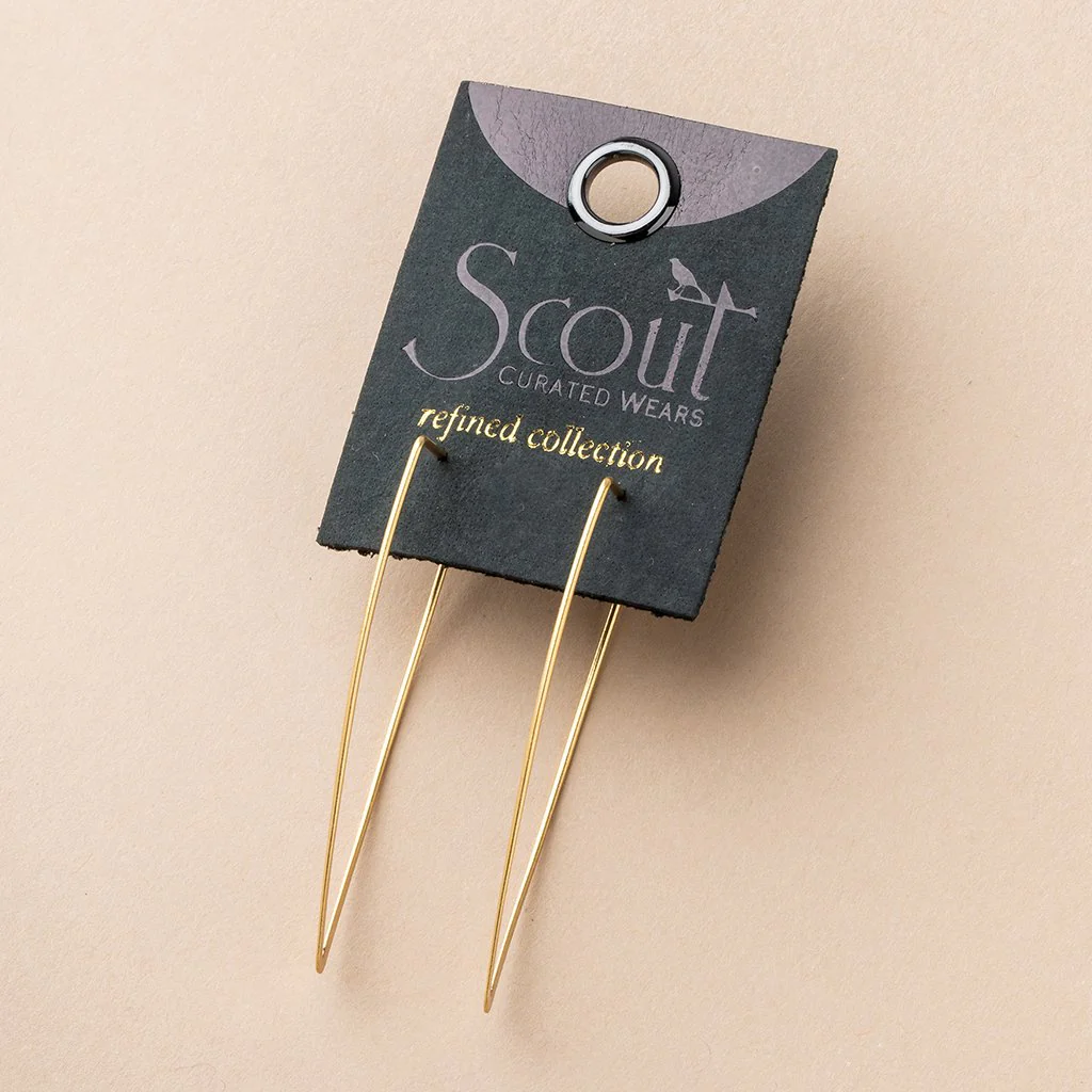 Refined Earring Collection - Galaxy Triangle/Gold Vermeil - Image 3