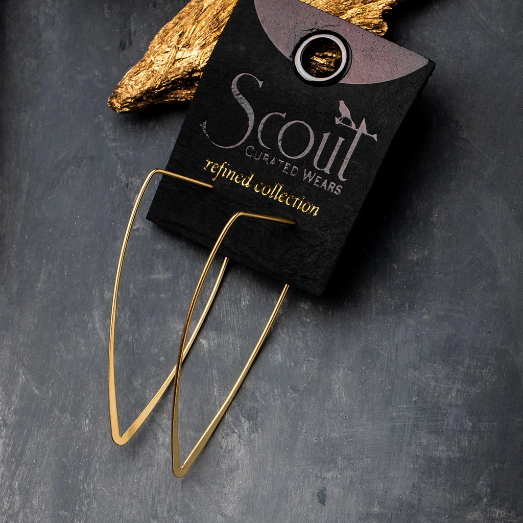 Refined Earring Collection - Galaxy Triangle/Gold Vermeil - Image 4