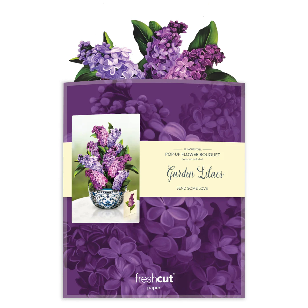 Garden Lilacs FreshCut Paper Card - Image 3