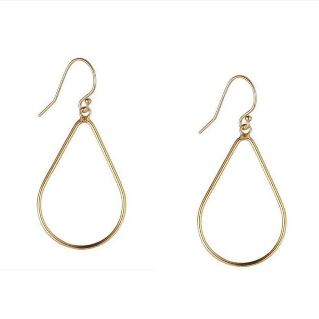 GF Open Teardrop Earrings